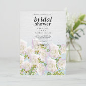 白素朴木ピンクミントバラブライダルシャワー 招待状 (スタンド正面)