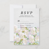 白素朴木ピンクミントバラRSVP 招待状 (正面)