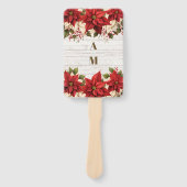 白素朴木ポインセチ結婚ア ハンドファン (正面)