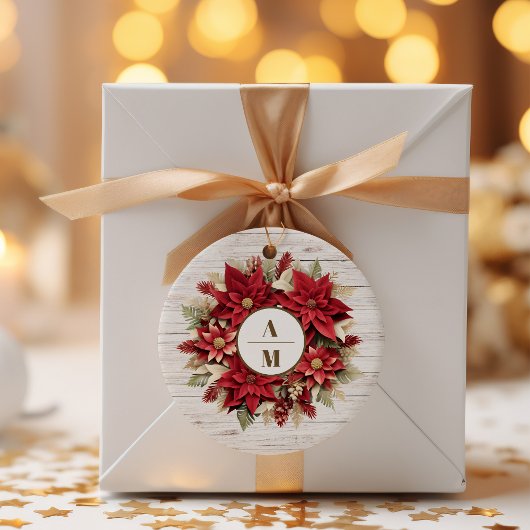 白素朴木ポインセチ結婚ア ラウンドシール