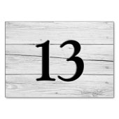 白素朴木彫りレフェイクストラン テーブルナンバー (裏面)