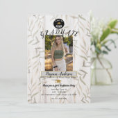 白素朴木植物写真卒業パーティー 招待状 (スタンド正面)