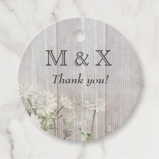 白素朴木素朴の結婚パーティー フェイバータグ (正面)