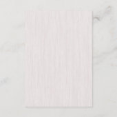 白素朴木結婚材 エンクロージャーカード (裏面)