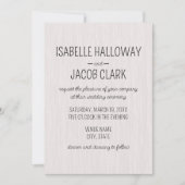 白素朴木結婚材 招待状 (正面)