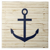 白素朴木(いかり) タイル (正面)