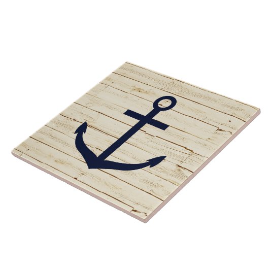 白素朴木(いかり) タイル (側面)