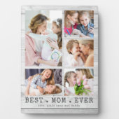白素朴木MOM最高の EVER写真コラージュ フォトプラーク (正面)
