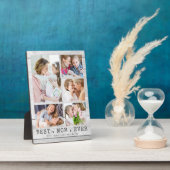 白素朴木MOM最高の EVER写真コラージュ フォトプラーク (側面)