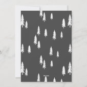 白素朴松の木クリスマスホリデー写真 シーズンカード (裏面)