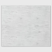 白素朴樺の木デザイン ラッピングペーパー (フラット)