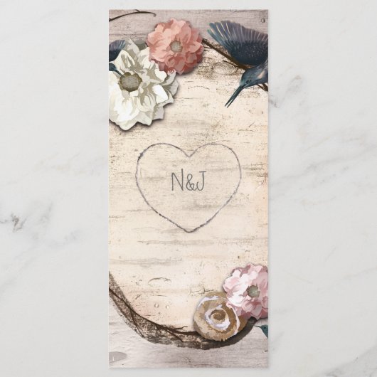 白素朴樺の木フローラ&ハミングバードメニュー メニュー (裏面)