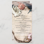 白素朴樺の木フローラ&ハミングバードメニュー メニュー (正面/裏面)