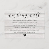 白素朴結婚木Wishing well insert card エンクロージャーカード (正面)