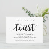 白素朴結婚黒のリハーサル・ディナー 招待状 (スタンド正面)