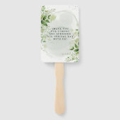 白素朴緑のヴィン結婚ヤードありがとう ハンドファン (裏面)