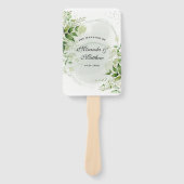 白素朴緑のヴィン結婚ヤードありがとう ハンドファン (正面)