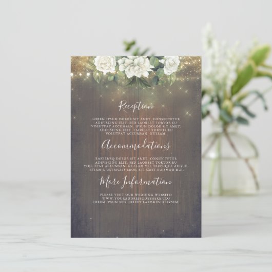 白素朴花の結婚詳細情報 エンクロージャーカード (スタンド正面)