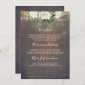 白素朴花の結婚詳細情報 エンクロージャーカード (正面/裏面)