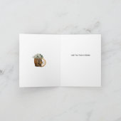 白素朴花入り木樽 サンキューカード (内部)