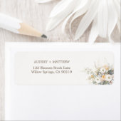 白素朴開花差出人住所 ラベル (インサイチュ)