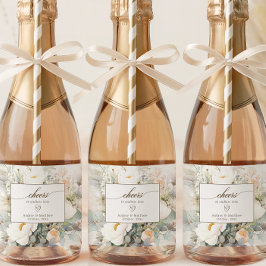 白素朴開花応援結婚ズ スパークリングワインラベル