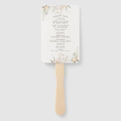 白素朴開花結婚式 プログラム ハンドファン (裏面)