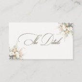 白素朴開花結婚詳細 エンクロージャーカード (正面)