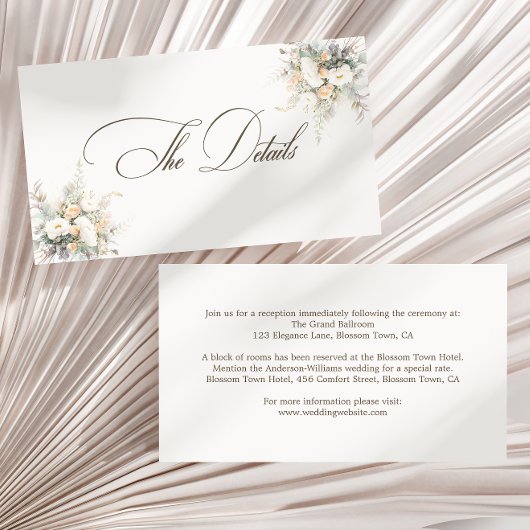 白素朴開花結婚詳細 エンクロージャーカード