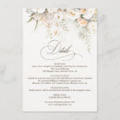 白素朴開花結婚詳細 エンクロージャーカード (正面)