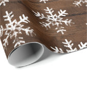白素朴雪片ダークウッド ラッピングペーパー (ロールコーナー)