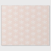 白素朴雪片赤面ピンク ラッピングペーパー (フラット)