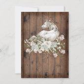 白素朴馬の誕生日パーティーへの招待 招待状 (裏面)