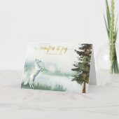 白素朴馬クリスマス シーズンカード (正面)