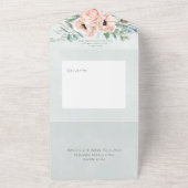白素朴&赤面牡丹セージグリーンNoディナー オールインワン招待状 (外側)