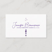 白紫ラベンダー 名刺 (正面)