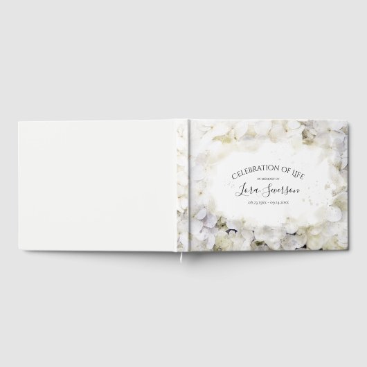 白紫陽花お祝い生命記念館 ゲストブック (全面)