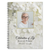 白紫陽花お祝い生葬式 ノートブック (正面)