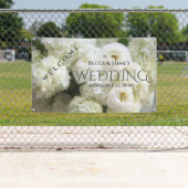 白紫陽花とランナキュラス 横断幕 (インサイチュ)