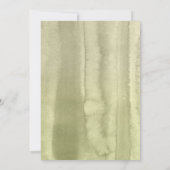 白紫陽花と緑のモダンブライダルシャワー 招待状 (裏面)