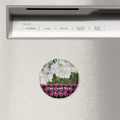 白紫陽花の日を保存 マグネット (インサイチュ (食洗機))