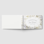 白紫陽花の水彩お祝いの生活 ゲストブック (全面)