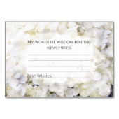 白紫陽花の水彩結婚アドバイスカード テーブルナンバー (裏面)