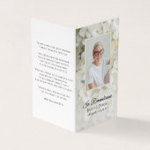 白紫陽花の花葬式祈りの言葉 名刺 (外部)