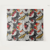 白紫陽花の蛾 タペストリー (正面(横))