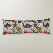 白紫陽花の蛾 ボディピロー (裏面)