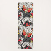 白紫陽花の蛾 ヨガマット (裏面)