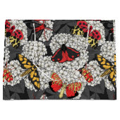 白紫陽花の蛾 ラージペーパーバッグ (正面)
