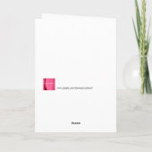 白紫陽花カスタムウェディングおめでとう カード (裏面)