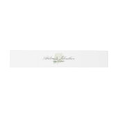 白紫陽花カップルの名前結婚とデート 招待状ベリーバンド (フラット)